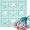 Beach Tic Tac Toe 9" X 9" Seafoam Blue Tic Tac Toe Decor Home W/White Resin Starfish & Sand Dollars Real Wooden Tic Tac Toe Tic Tac Toe Coffee Table Nautical Décor